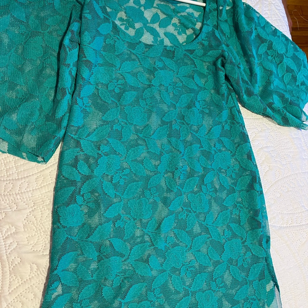 Cute Teal throw over